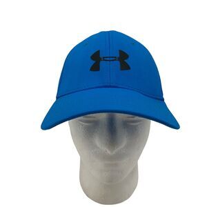 Under Armour Training Hat Mens L/XL Blue UA Headline Stretch Fit Athletic Sports
